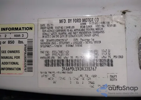 2013 Ford Fusion Hybrid Se z USA, uszkodzony, nr VIN 3FA6P0LUXDR328767